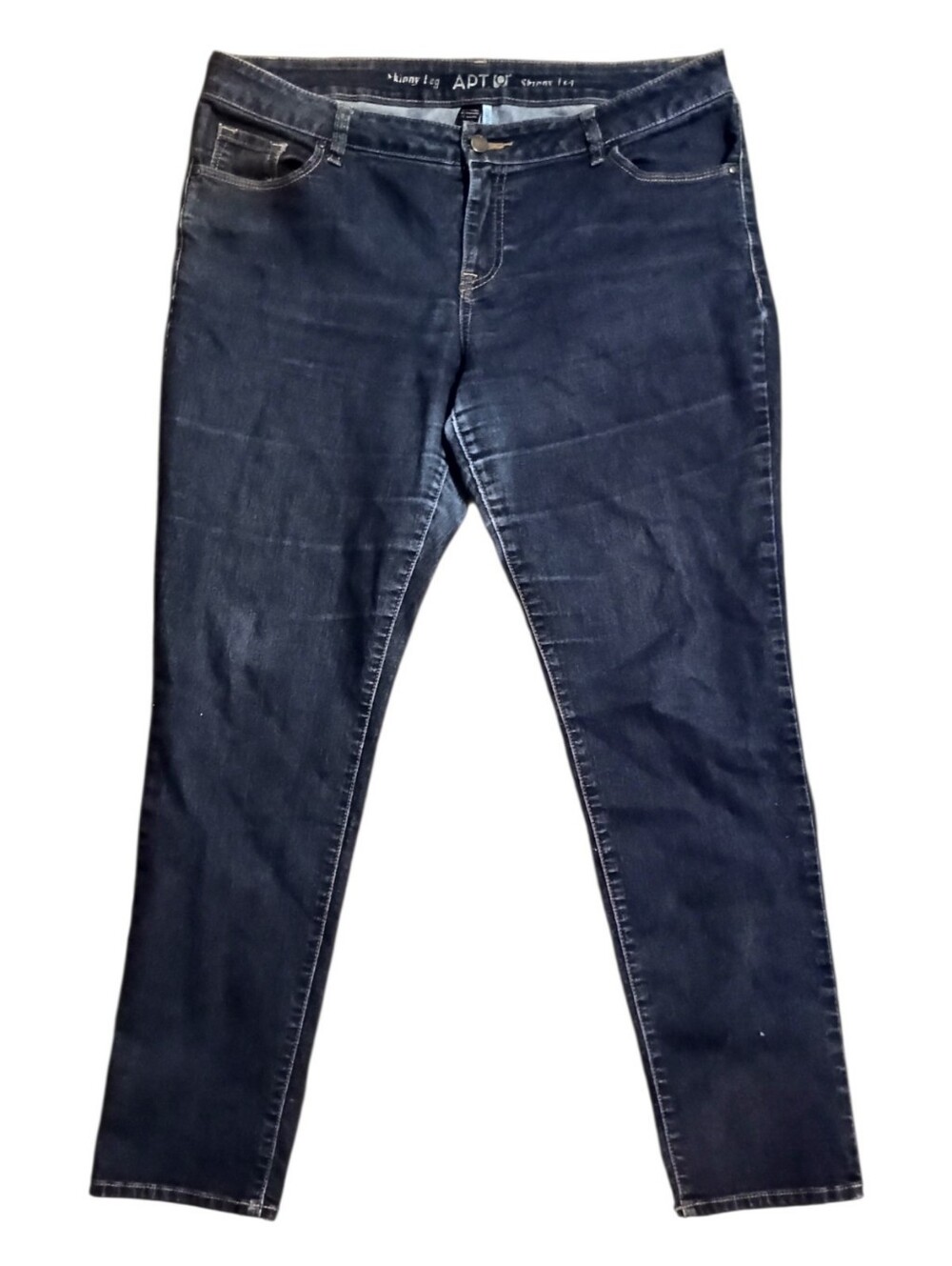 Women’s Jeans Skinny Leg Dark Wash Soft Comfy Denim Apt. 9 Modern Sz 12